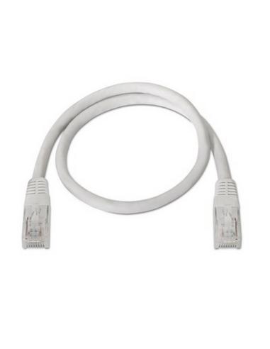 CABLE RED LATIGUILLO RJ45 CAT.5E UTP AWG24 BLANCO 0.5 M NANOCABLE 10.20.0100-W