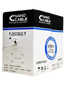 CABLE RED RJ45 CAT.6 UTP RIGIDO AWG24 305 M NANOCABLE 10.20.0504