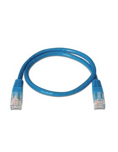 CABLE RED LATIGUILLO RJ45 CAT.6 UTP AWG24 AZUL 0.5 M NANOCABLE 10.20.0400-BL