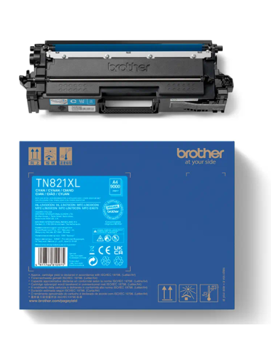 TONER BROTHER CYAN HL-L9430CDN / HL-L9470CDN / MFC-L9630CDN / MFC-L9670CDN / (9.000 PAG) (TN821XLC)