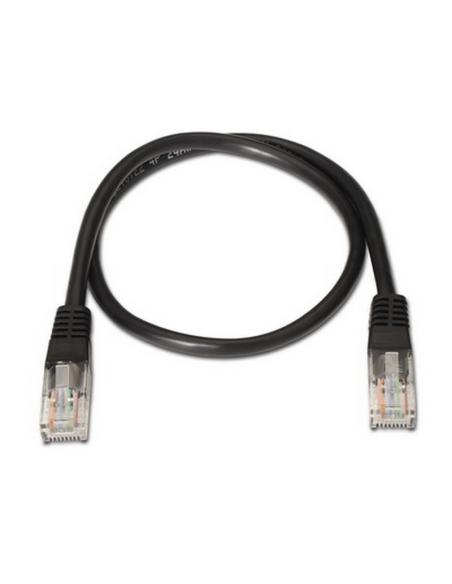 CABLE RED LATIGUILLO RJ45 CAT.6 UTP AWG24 NEGRO 0.5 M NANOCABLE 10.20.0400-BK