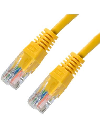 CABLE RED LATIGUILLO RJ45 CAT.6 UTP AWG24 AMARILLO 1.0 M NANOCABLE 10.20.0401-Y