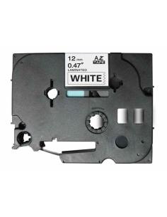CINTA BROTHER P-TOUCH LAMINADA NEGRO SOBRE BLANCO 12mm 8M (TZe-231)