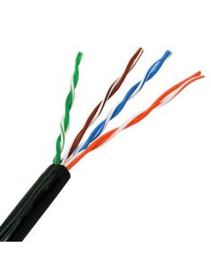 CABLE RED RJ45 CAT.5E UTP RIGIDO AWG24 EXTERIOR 305 M NANOCABLE 10.20304-EXT-BK