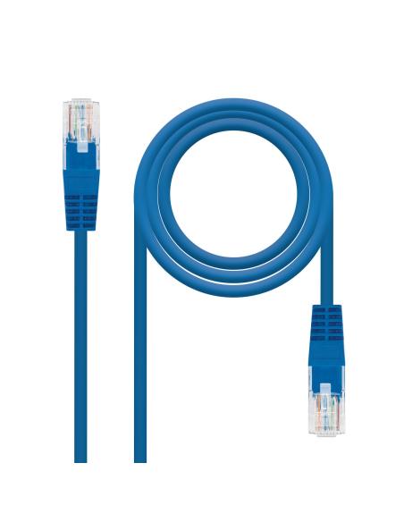 CABLE RED LATIGUILLO RJ45 CAT.6 UTP AWG24 AZUL 3.0 M NANOCABLE 10.20.0403-BL