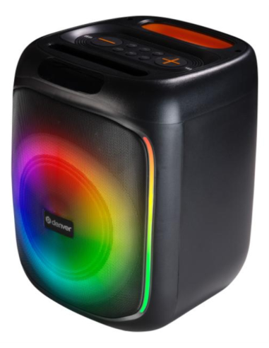 ALTAVOZ DE FIESTA DENVER BLUETOOTH CON 20W DE POTENCIA