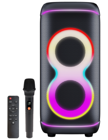 ALTAVOZ DE FIESTA DENVER BPS-370 BLUETOOTH CON 100W DE POTENCIA