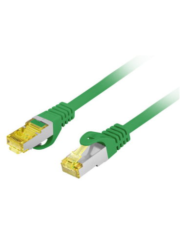 CABLE DE RED LANBERG LATIGUILLO CAT.6A S/FTP LSZH CU 2M VERDE FLUKE PASSED