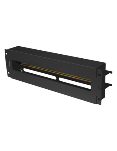 PANEL LANBERG DE DISTRIBUCION DE TENSION 19'' 3U CON RAIL DIN TS-35 NEGRO