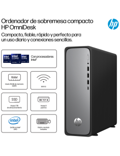 PC HP OMNIDESK SLIM S03-0020NS i3-14100 8GB 512GB FDOS