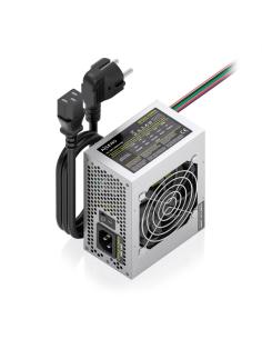 FUENTE ALIMENTACION AISENS SFX 500W CABLE ALIMENTACION OEM PLATA