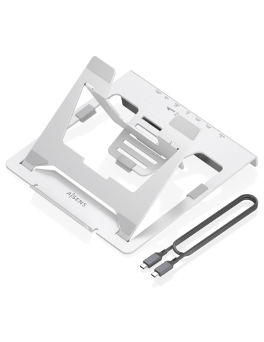SOPORTE AISENS SOBREMESA AJUSTABLE PORTATIL/TABLET USB-C DOCK 7 EN 1