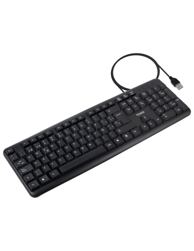 TECLADO TOOQ TQK-2002-B USB 104 TECLAS NEGRO