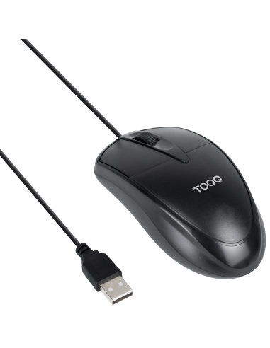 RATON TOOQ TQM-1001-B OPTICO USB 1000DPI NEGRO