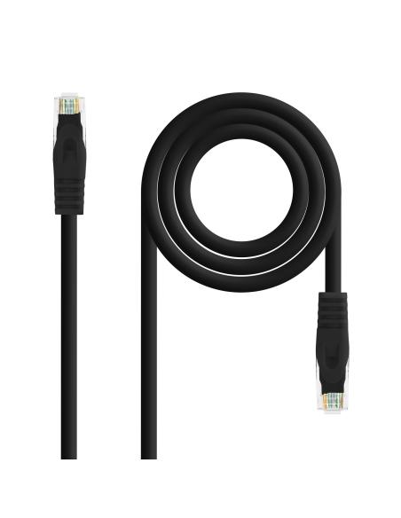 CABLE RED LATIGUILLO RJ45 LSZH CAT.6A UTP AWG24 NEGRO 2M NANOCABLE 10.20.1802-BK