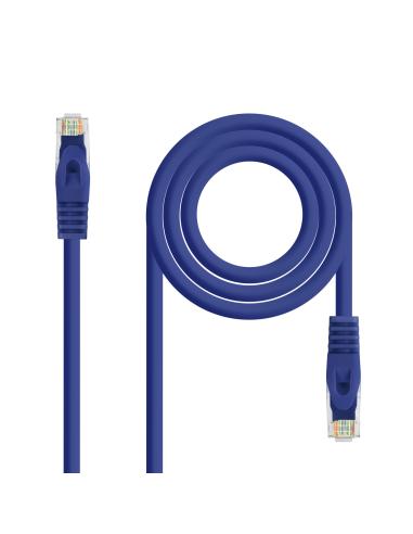 CABLE RED LATIGUILLO RJ45 LSZH CAT.6A UTP AWG24 AZUL 2 M NANOCABLE 10.20.1802-BL