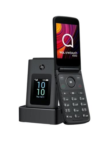 TELEFONO MOVIL TCL ONE TOUCH 4043 3.2" / 48 MB / BOTON SOS / MICROSD HASTA 128 GB / BLUETOOTH / DUAL SIM / USB-C / GRIS OSCURO /
