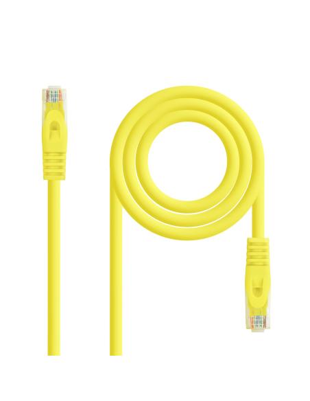 CABLE RED LATIGUILLO RJ45 LSZH CAT.6A UTP AWG24 AMARILLO 2M NANOCAB 10.20.1802-Y