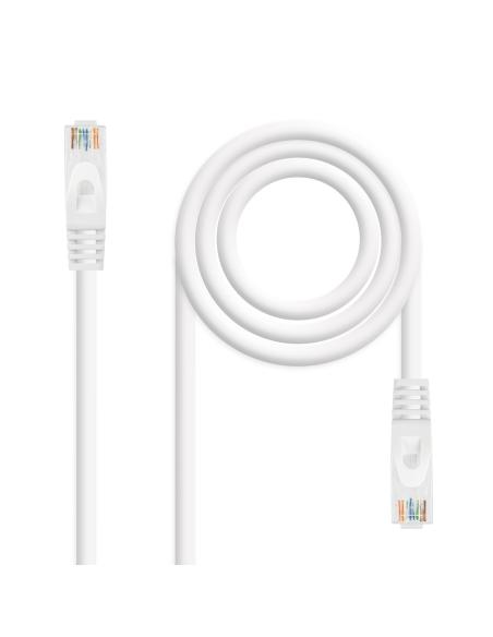 CABLE RED LATIGUILLO RJ45 LSZH CAT.6A UTP AWG24 BLANCO 3M NANOCABLE 10.20.1803-W