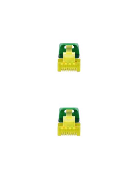 CABLE RED LATIGUILLO RJ45 LSZH CAT.6A SFTP AWG26 VERDE 1M NANOCABL 10.20.1901-GR