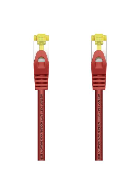 CABLE RED LATIGUILLO RJ45 LSZH CAT.7 SFTP AWG26 ROJO 0.25M AISENS A146-0468