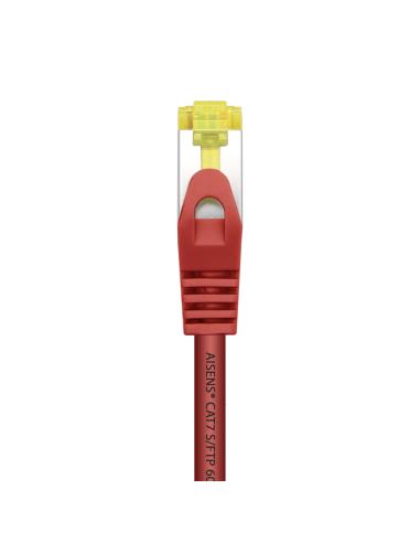 CABLE RED LATIGUILLO RJ45 LSZH CAT.7 SFTP AWG26 ROJO 0.25M AISENS A146-0468