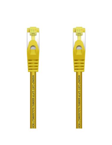 CABLE RED LATIGUILLO RJ45 LSZH CAT.7 SFTP AWG26 AMARILLO 0.25M AISENS A146-0472