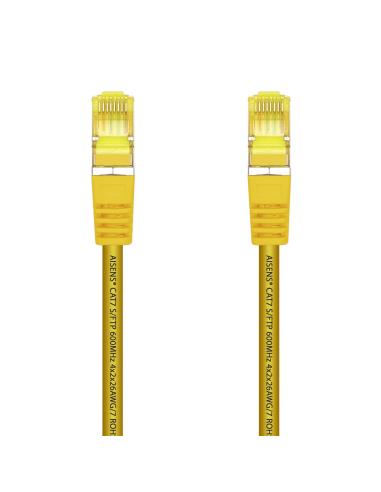 CABLE RED LATIGUILLO RJ45 LSZH CAT.7 SFTP AWG26 AMARILLO 0.25M AISENS A146-0472