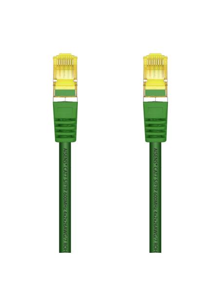 CABLE RED LATIGUILLO RJ45 LSZH CAT.7 SFTP AWG26 VERDE 2.0M AISENS A146-0483