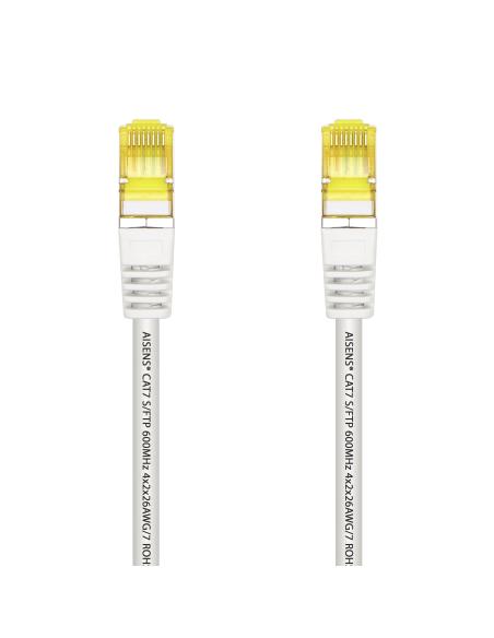 CABLE RED LATIGUILLO RJ45 LSZH CAT.7 SFTP AWG26 BLANCO 0.25M AISENS A146-0488