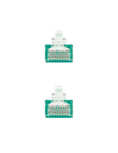 CABLE RED LATIGUILLO RJ45 CAT.6 UTP AWG24 VERDE 25 CM 10.20.0400-L25-GR