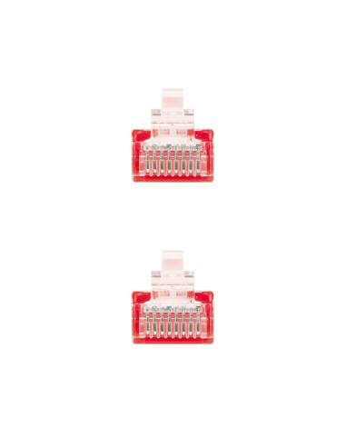 CABLE RED LATIGUILLO RJ45 CAT.6 UTP AWG24 ROJO 25 CM 10.20.0400-L25-R