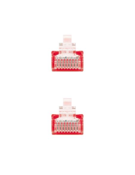 CABLE RED LATIGUILLO RJ45 CAT.6 UTP AWG24 ROJO 25 CM 10.20.0400-L25-R