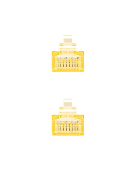 CABLE RED LATIGUILLO RJ45 CAT.6 UTP AWG24 AMARILLO 25 CM 10.20.0400-L25-Y