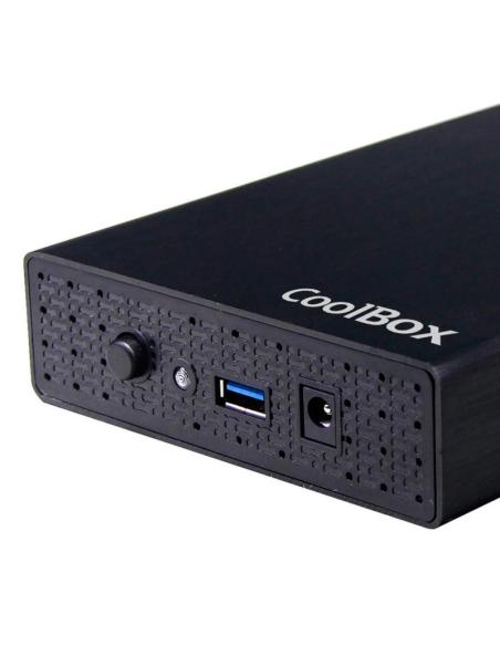 Coolbox caja hdd 3.5" sca-3533 usb3.0 negra alum