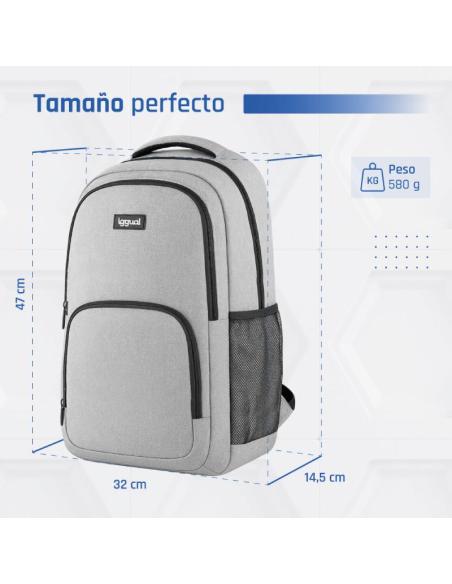 Iggual mochila portátil 15.6-17 everyday use gris