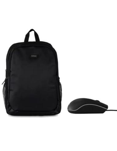 Nilox mochila 15.6 basic + ratón usb 1000dpi
