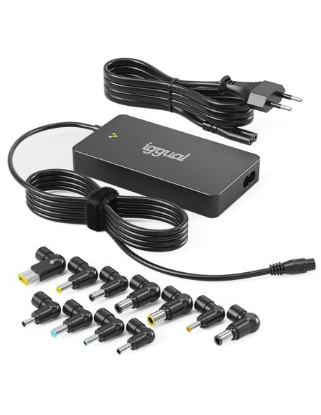 Iggual cargador universal slim cua-s-11t-90w