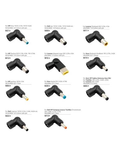 Iggual cargador universal slim cua-s-11t-90w