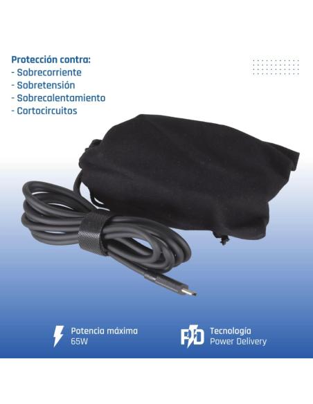 Iggual cargador portátil y móvil tipo c pd 65w
