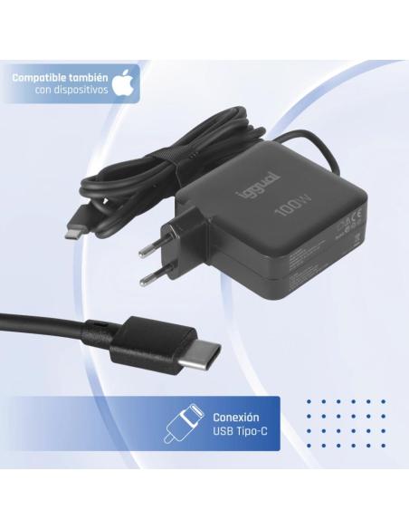 Iggual cargador portátil y móvil tipo c pd 100w