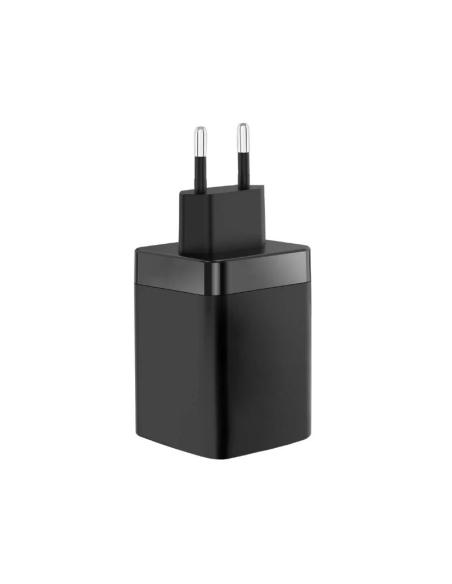 Mars gaming cargador gan 65w con cable negro