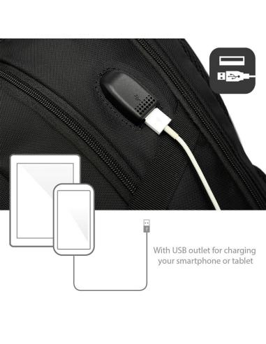Ewent ew2526 mochila notebook 15.6" con puerto usb