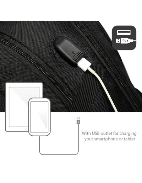 Ewent ew2526 mochila notebook 15.6" con puerto usb
