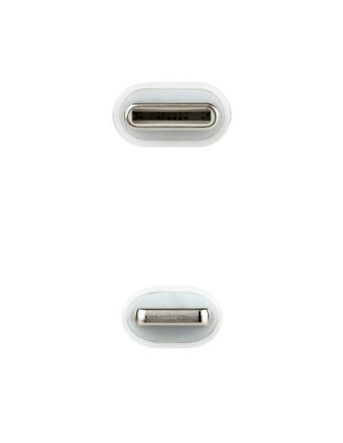 Nanocable cable lightning a usb-c 2 metros