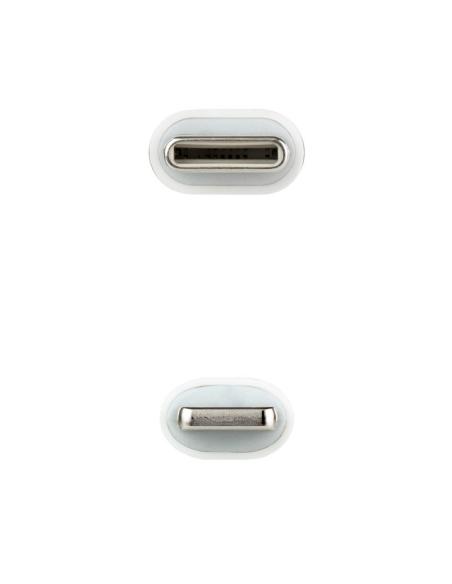 Nanocable cable lightning a usb-c 2 metros