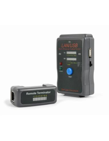 TESTER PROBADOR DE CABLES GEMBIRD / UTP - STP - USB / NCT-2