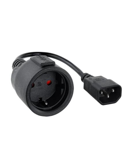 Nanocable cable adaptador c14-m a cee7-h, 50cm