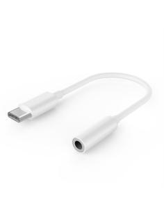 ADAPTADOR AUDIO GEMBIRD USB-C MACHO A AUDIO JACK 3.5mm / BLANCO / A-CM-3.5F-01
