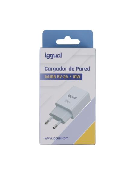 Iggual cargador de pared 1xusb-a 5v/2a (10w)